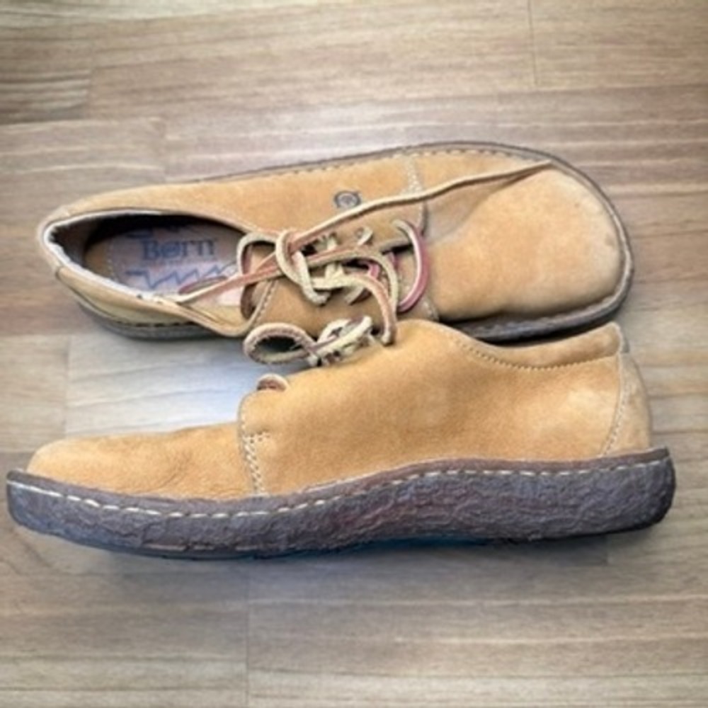 Born W58008 Tan Leather Moc Toe Oxford Shoes Women's Size 8 EU 39 - Picture 14 of 14